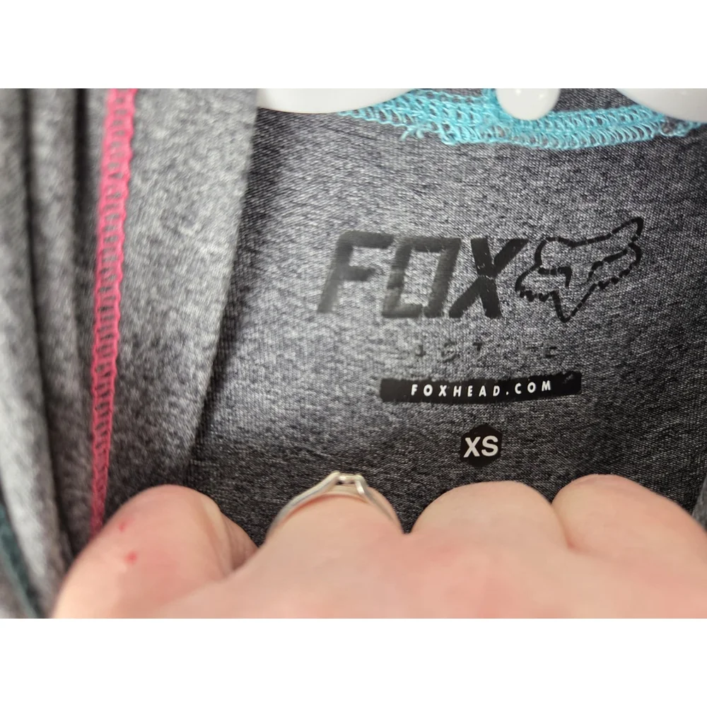 Fox Long Sleeves Light Hoodies XSmall Gray Pre-Owned - Picture 4 of 9